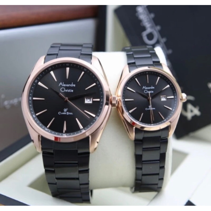 Jam tangan Alexandre Christie AC8658 couple