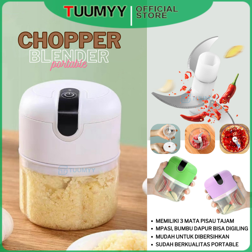 (TUUMYY) BLENDER / CHOPPER MINI USB PORTABLE  MINI TM-3319 / TM-1201