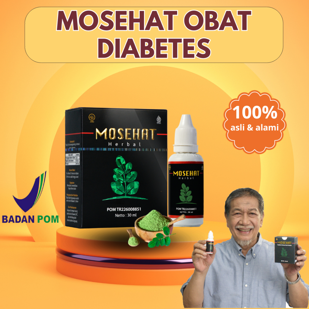 Obat Diabetes Perbaikan Pangkreas Gula Darah Stabil & Normal Herbal Mosehat
