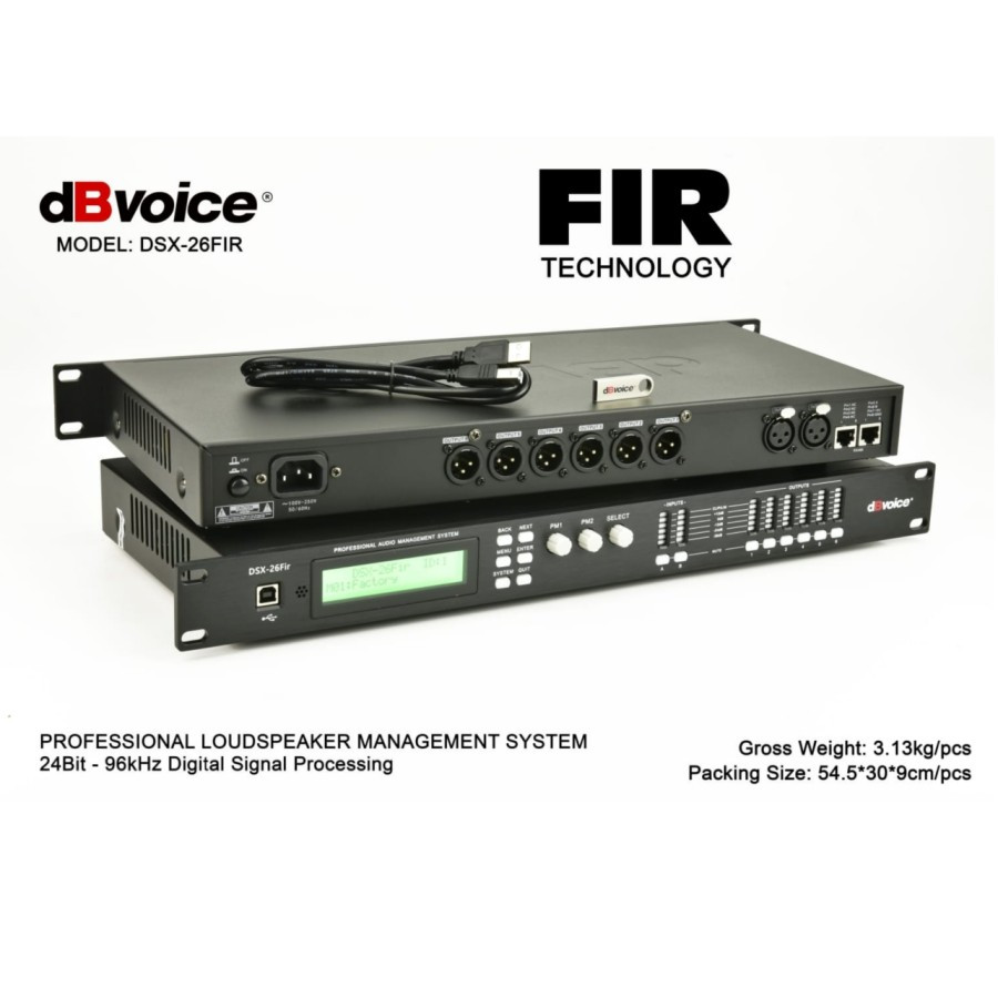 dBvoice Speaker Management/DLMS 2IN 6OUT DSX-26FIR Original