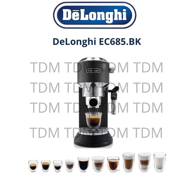 Mesin Kopi Delonghi Dedica EC685 BK / Coffee Maker Delonghi dedica EC 685 BK