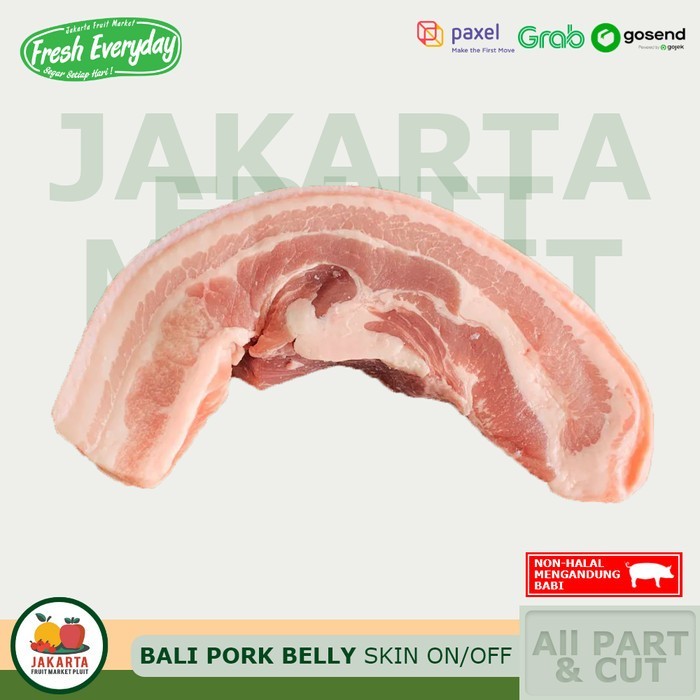 

PORK BELLY SKIN OFF ALL CUT PART / STEAK / BBQ / Yakiniku / Samgyeopsal / Shabu / Daging Babi / Samcan