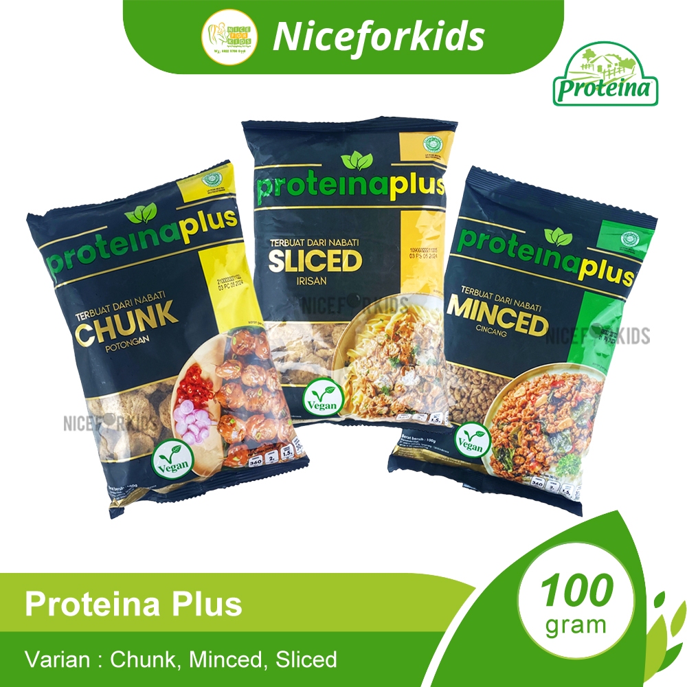 

Proteina Plus Chunk 100GR / Minced / Sliced / Daging Nabati / Protein Nabati