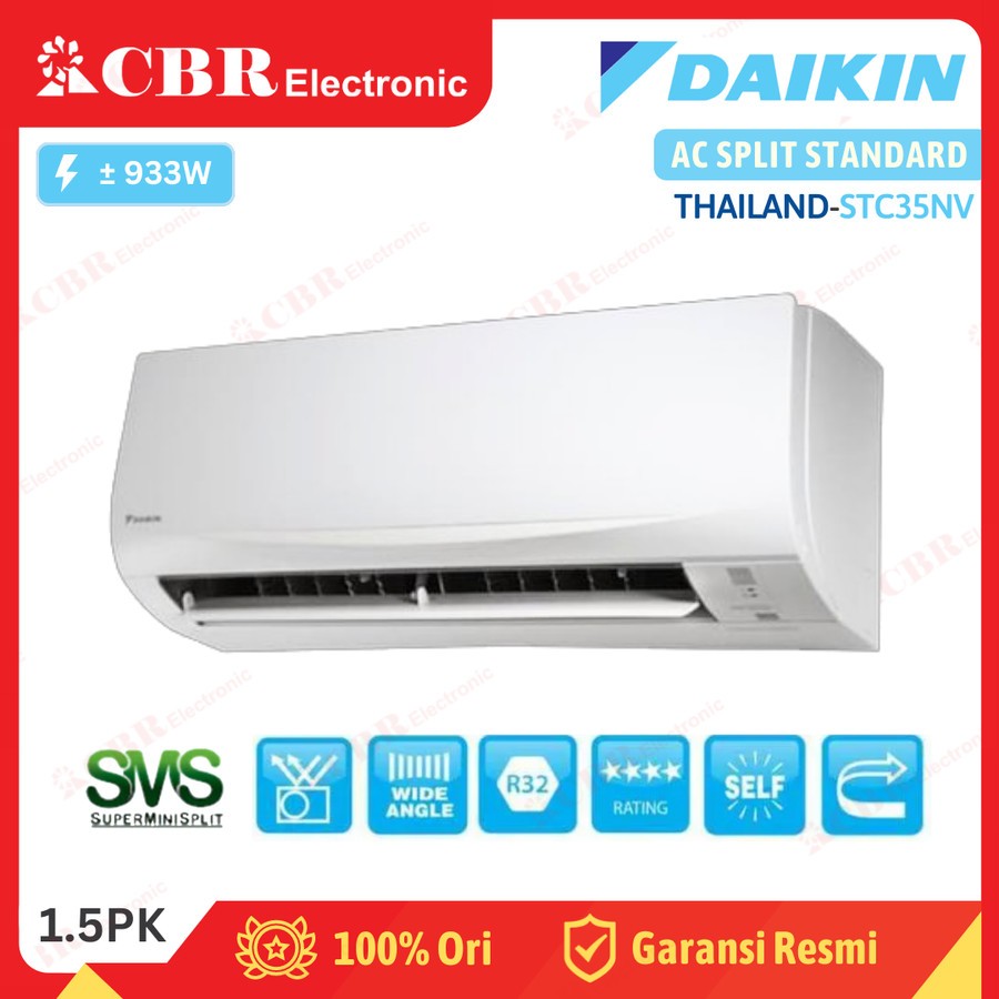 AC Split DAIKIN Standard1.5PK STC35NV - (R32) THAILAND