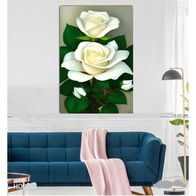 AINUN....HIASAN DINDING RUANG TAMU MOTIF BUNGA TERLARIS/HIASAN DINDING RUANG KAMAR POSTER KAYU PAPAN