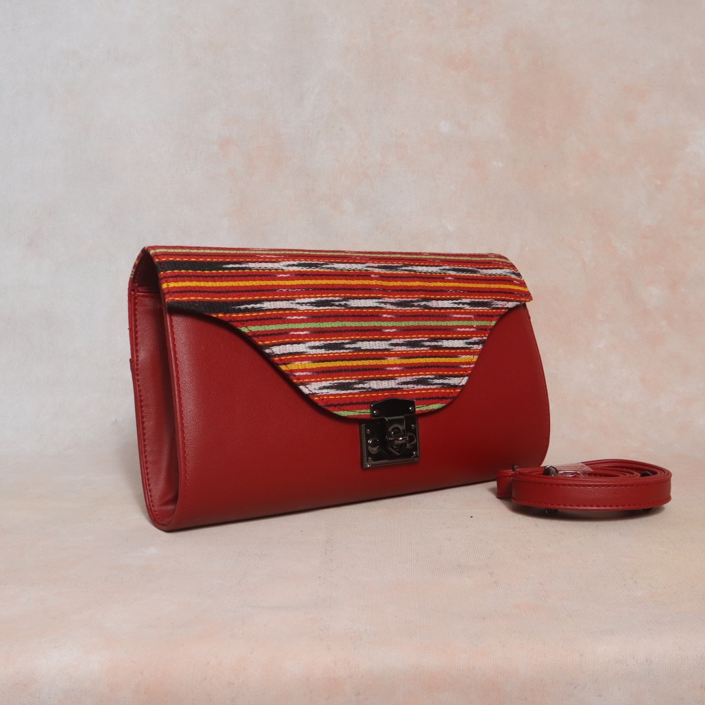 Handbag / Tas Pesta Etnik Ulos Mangiring Tarutung Merah
