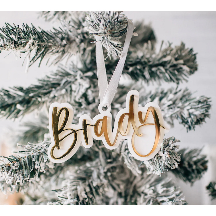 

Custom Nama Christmas Ornament Tag Hampers Label Natal