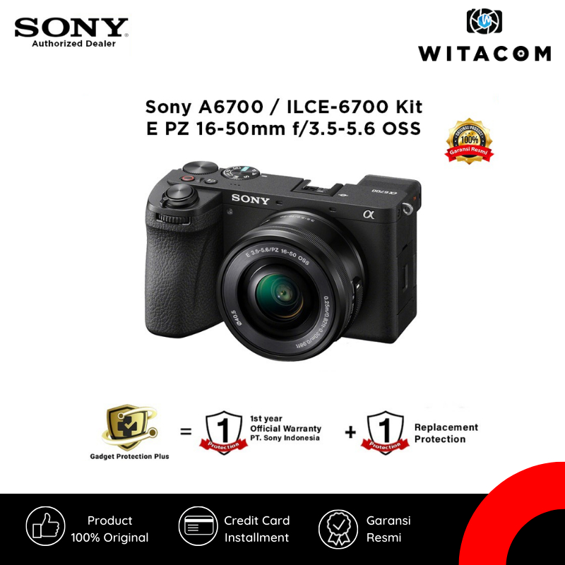 Sony Alpha A6700 A 6700 Sony A6700 Kit Mirrorless Camera Kit 16-50mm - Garansi Resmi