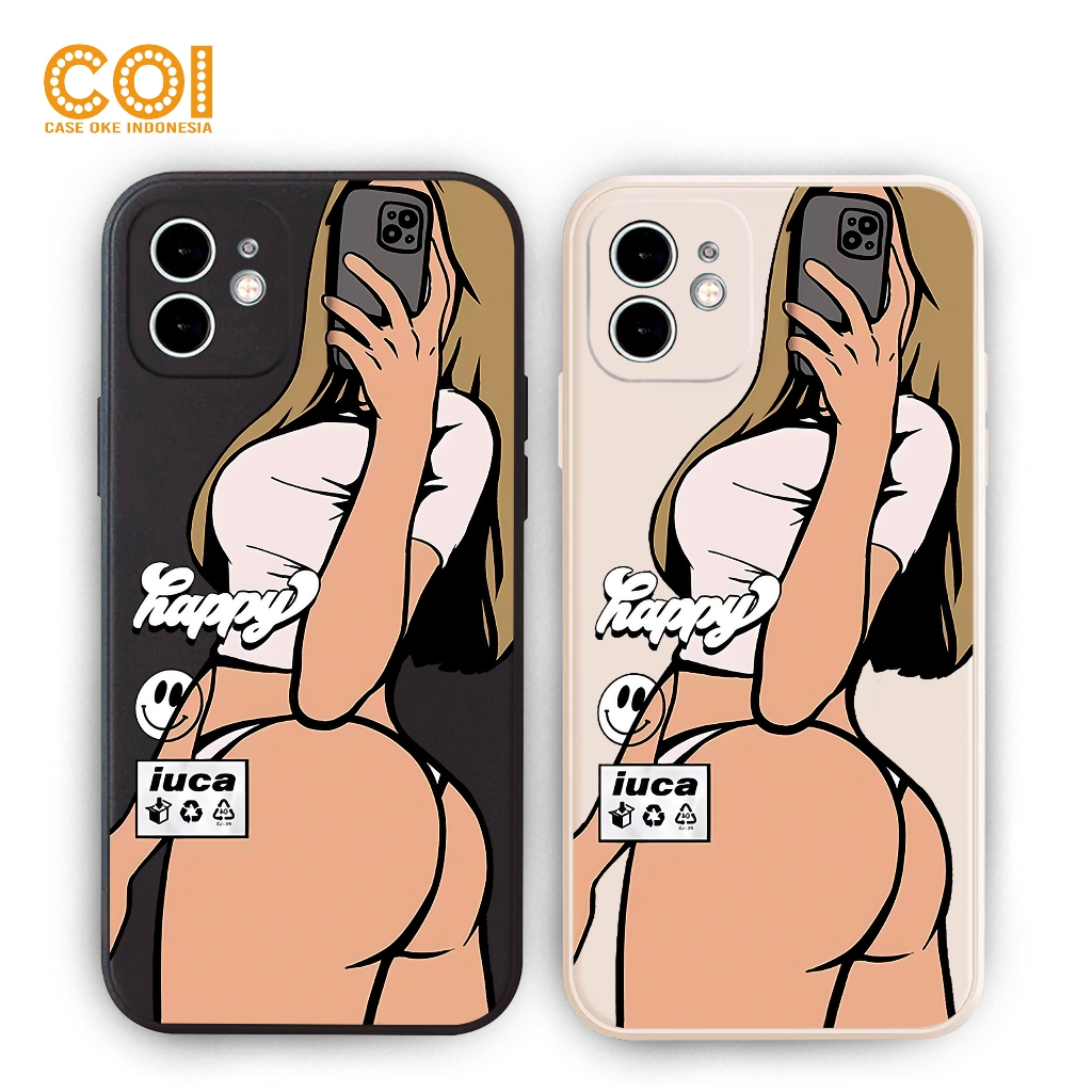 Case Infinix Smart 7 6 5 4 Hot 30i Hot30 Hot10 Hot11 Hot12i Hot9Play Hot10Play Girl Mirror CA027 Sof