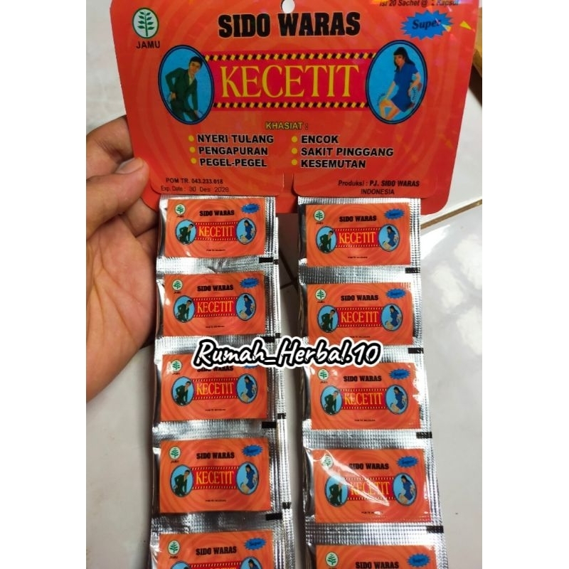 Sido Waras KECETIT kapsul hanger 100% original