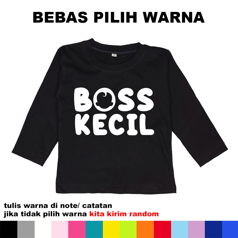 Kaos anak BOSS KECIL LENGAN PANJANG