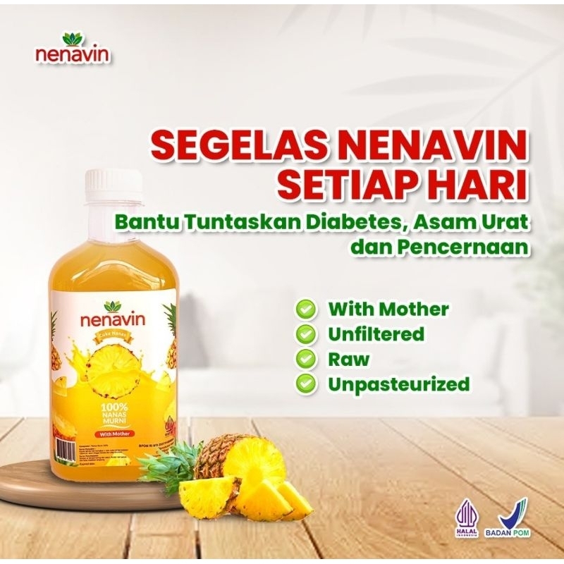 

❤️READY LANGSUNG KIRIM❤️NENAVIN CUKA NANAS MINUMAN UNTUK DIABETES 280ML