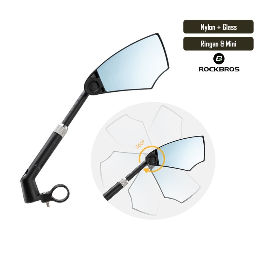 Spion Sepeda ROCKBROS 26210005001 Bicycle Rear View Mirror Kaca Spion Kanan Kiri
