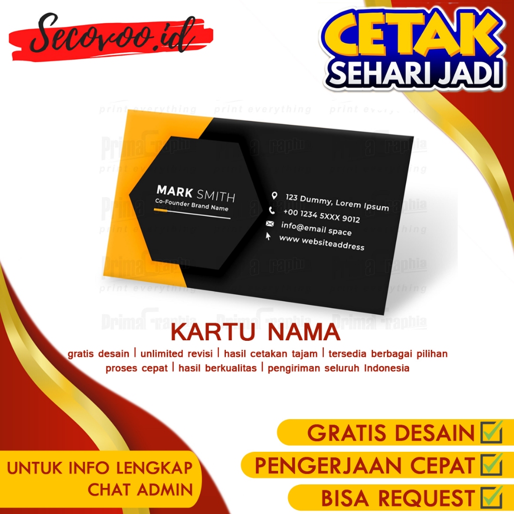 

Cetak Kartu Nama Free Desain Minimal Order 100 Pcs