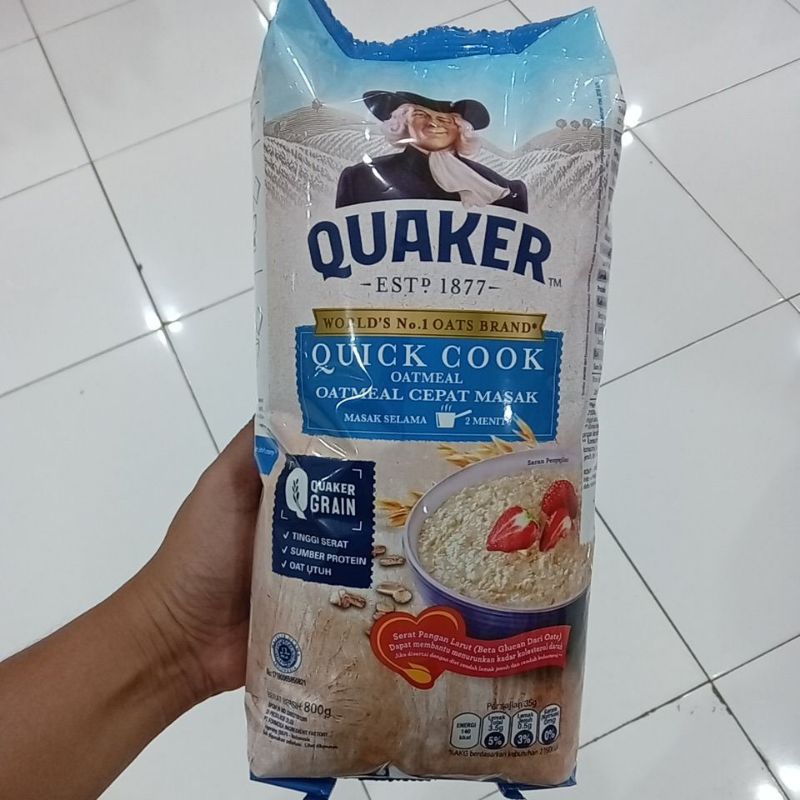 

Mahbubah - Quaker 800 g Oatmeal Instan Biru
