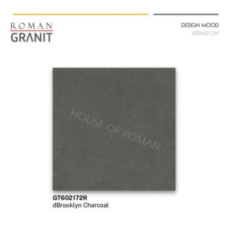Roman Granit GT602172R dBrooklyn Charcoal 60x60 kw1