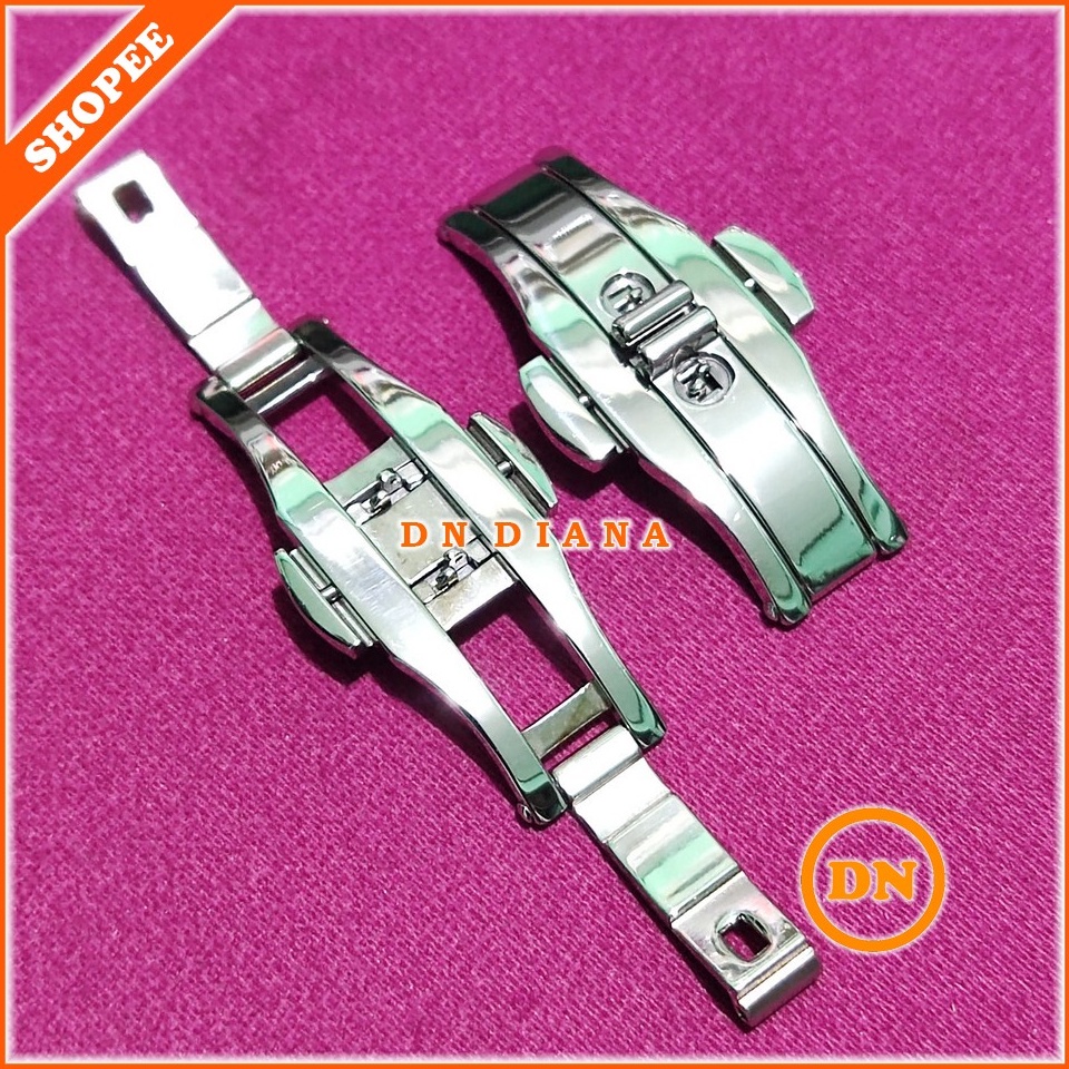 CodePp6P0 BUCKLE BUTTERFLY KUPU JAM TANGAN PUSH BUTTON JAM KERAMIK GC AC