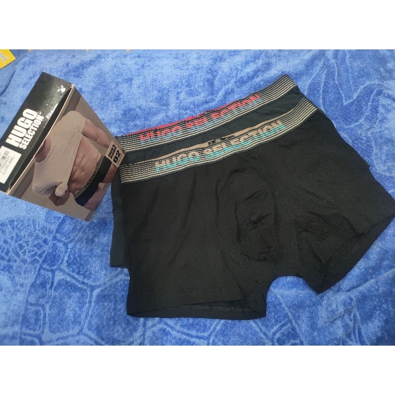 Celana Dalam Pria Boxer HUGO SELECTION Original 1 kotak isi 2 pcs