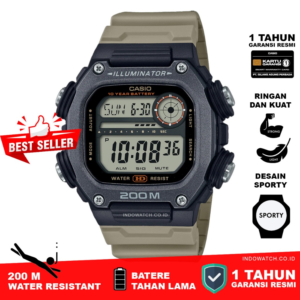 Casio DW-291HX-5AV dw291 dw 291 original garansi resmi
