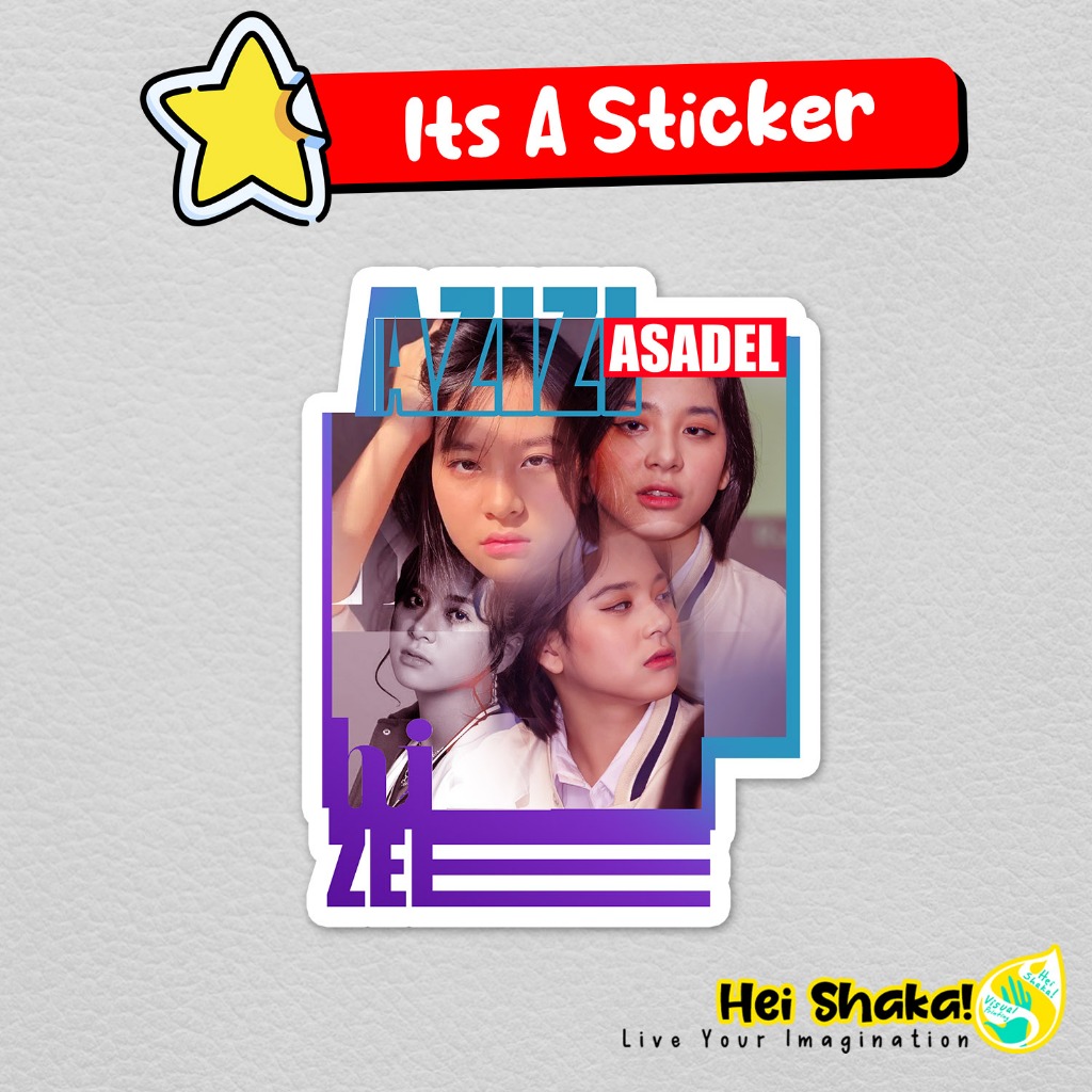 

Stiker Azizi Asadel Zee JKT48 Sticker WOTA VVOTA Idol Gruo Musik Band Vinyl Anti Air