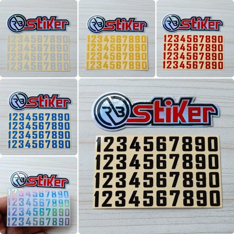 

Stiker ANGKA cutting sticker angka serbaguna