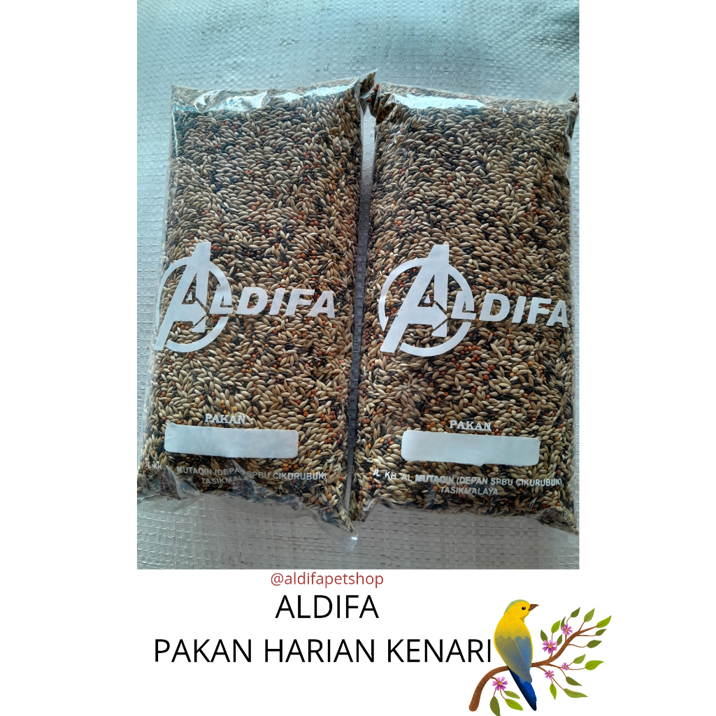 [GRATIS ONGKIR] ALDIFA PAKAN HARIAN KENARI ½KG PAKAN KENARI KILOAN GROSIR MURAH