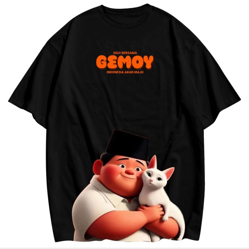 Kaos prabowo gibran Baju prabowo gibran  Kaos prabowo gemoy Kaos All in prabowo  kaos capres 2024  C