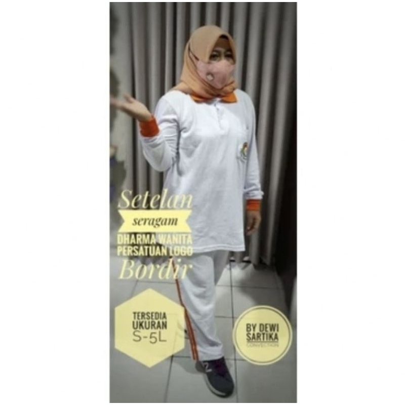 setelan olahraga DWP Dharma wanita persatuan Indonesia
