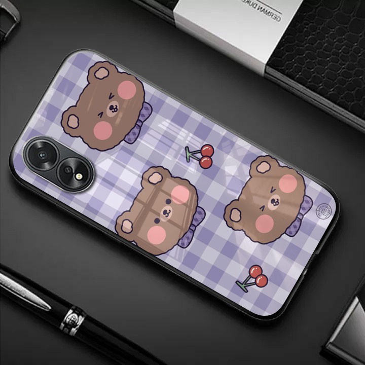 Case oppo A38 - Case oppo A38 - Silikon oppo A38 - Case lucu oppo A38 - Softcase kaca Oppo A38 (GC11