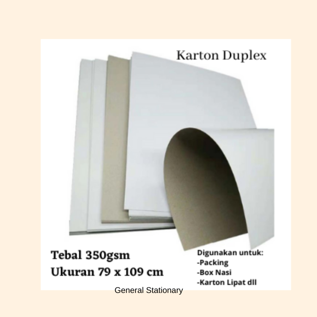 

Kertas Karton Duplex