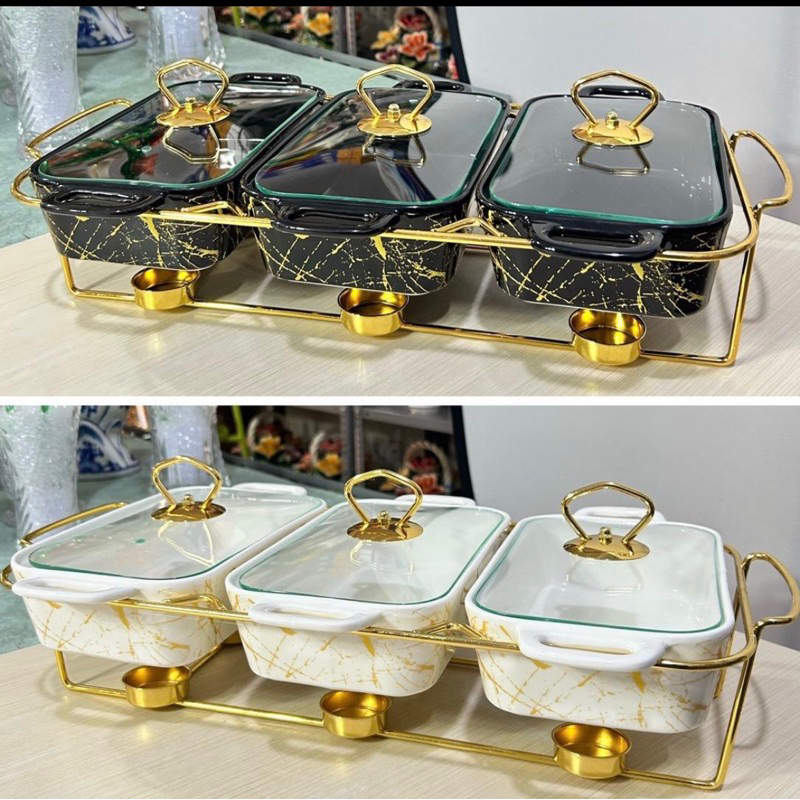 Prasmanan gandeng 3 marble keramik