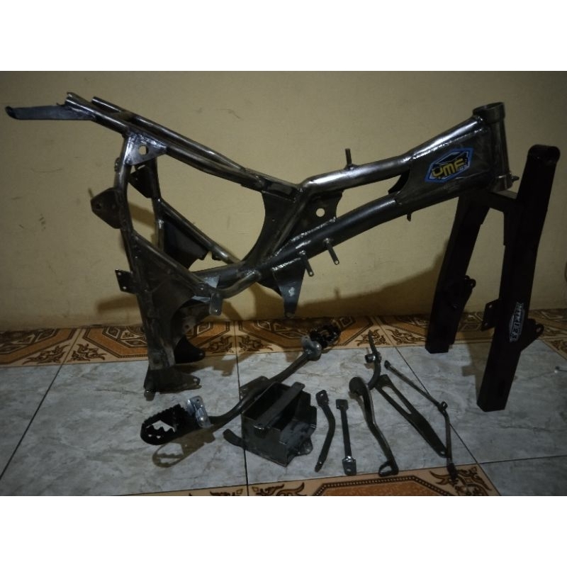 rangka bebek modif ktm 85 sok 40+bok filter+arem Kaze jumbo/model klx+karet filter Kx 85