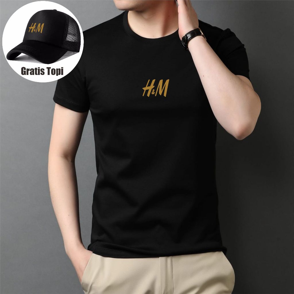 Kaos lengan pendek / kaos bonus topi / beli baju dapat topi / kaos distro / kaos pria / kaos unisex 