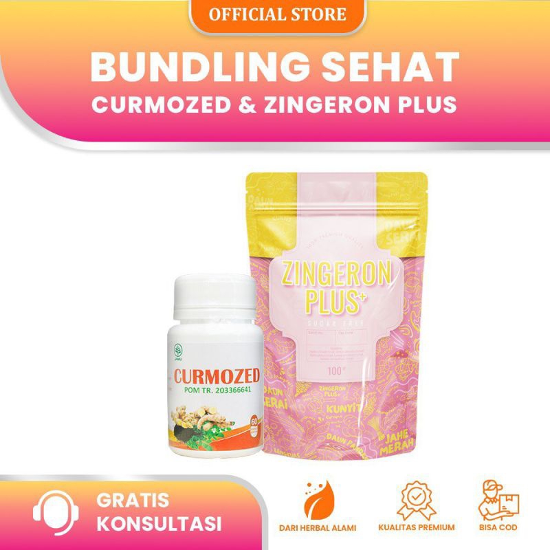 

Ramuan Bundling Herbal Curmozed Nutera Zingeron Plus+