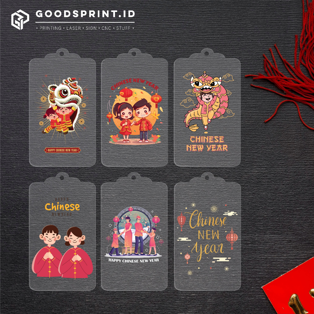 

Hangtag Chinse New Year Custom Hang Tag Imlek 2023 Hangtag Acrylic Custom Hiasan Hampers Imlek Kelinci