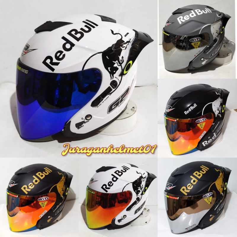 HELM G2 OPTIMAX STIKER REDBULL PAKET GANTENG