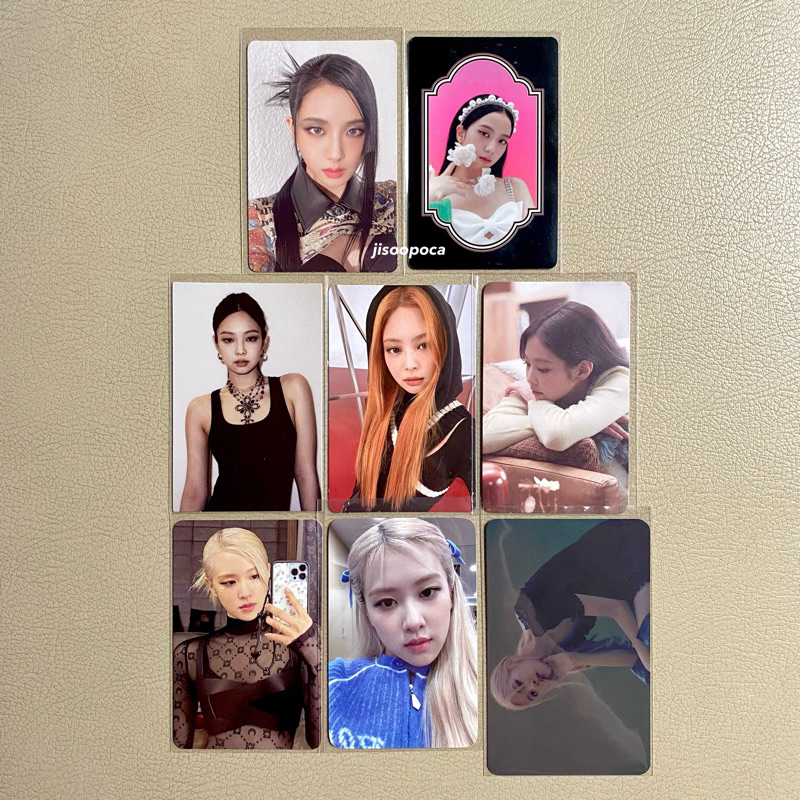 BLACKPINK PHOTOCARD — jisoo jennie rosé born pink digipack pc ginger seasons greetings 2021 sg21 the