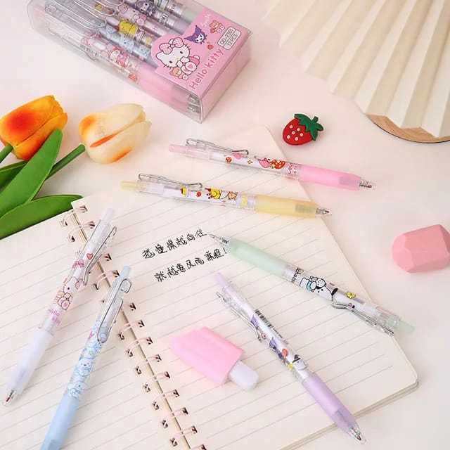 

Pulpen Set isi 6 & Isi 12 Karakter Kartun Lucu Sanrio Mixue Lotso Unik Alat Tulis Kado Hadiah Gift