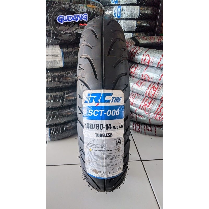 Ban IRC SCT006 100/80 ring 14 tubles pcx vario150 beat