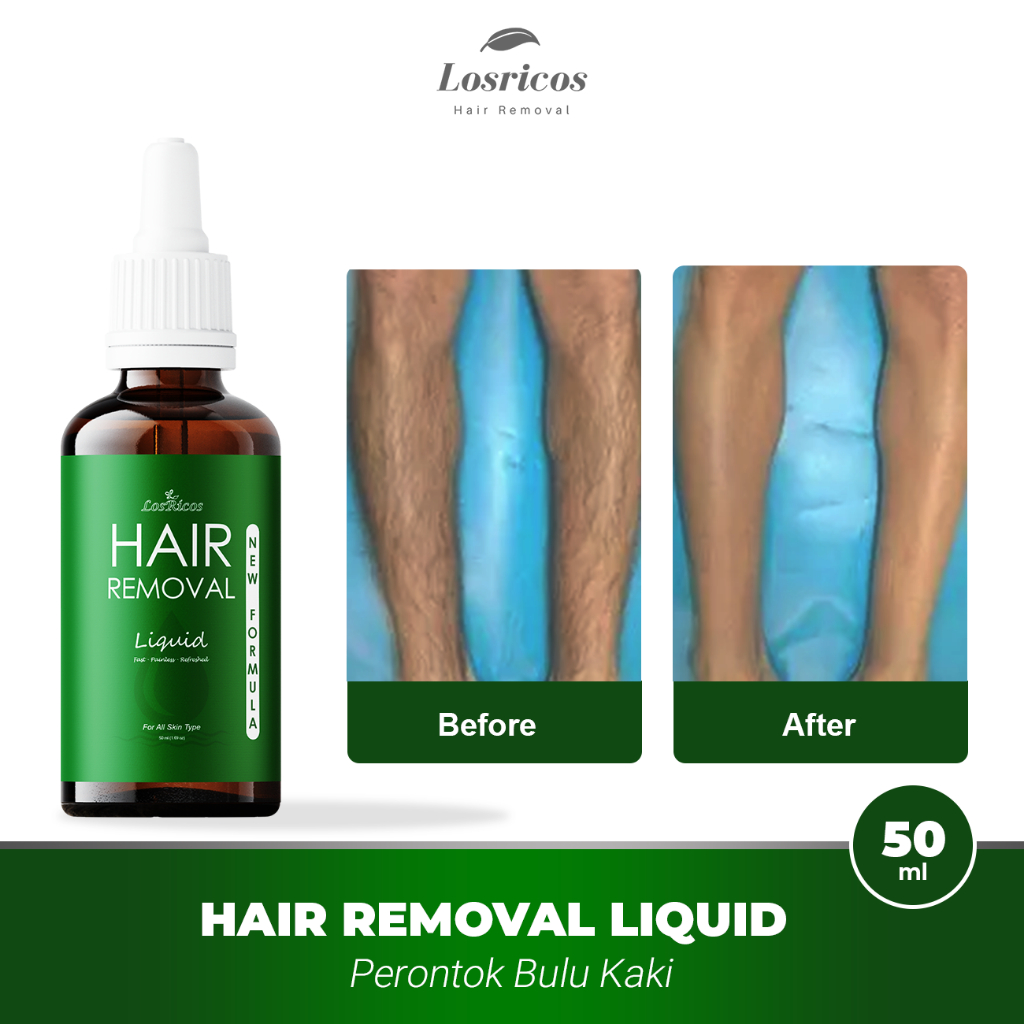 Perontok Bulu Kaki Permanen Wanita Losricos Hair removal Liquid Wax Penghilang Bulu Rambut Tangan