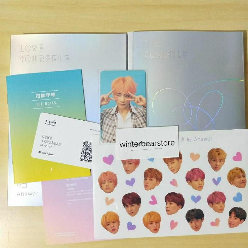 ALBUM BTS LOVE YOURSELF ANSWER F PC TAEHYUNG | ALBUM BTS FULLSET UNSEALED
