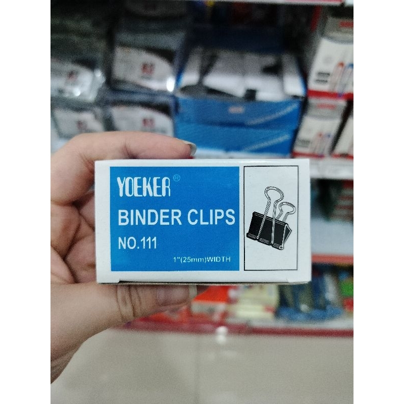 

binder clip yoeker no.111 (25mm) isi 12pc