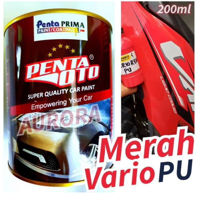 Cat Merah Vario Red PU Penta Oto Ecer 200ml