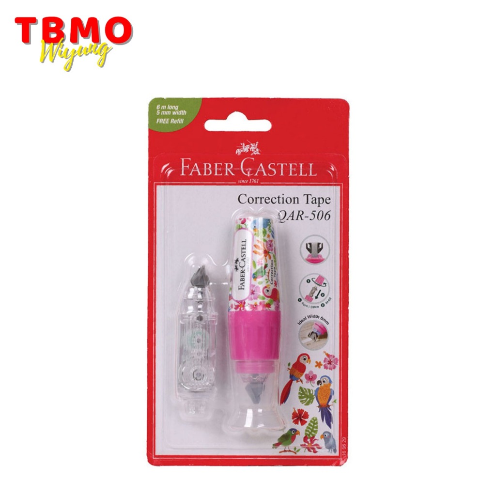 

Faber Castell Correction Tape QAR 506 Fancy Light Pink 169629