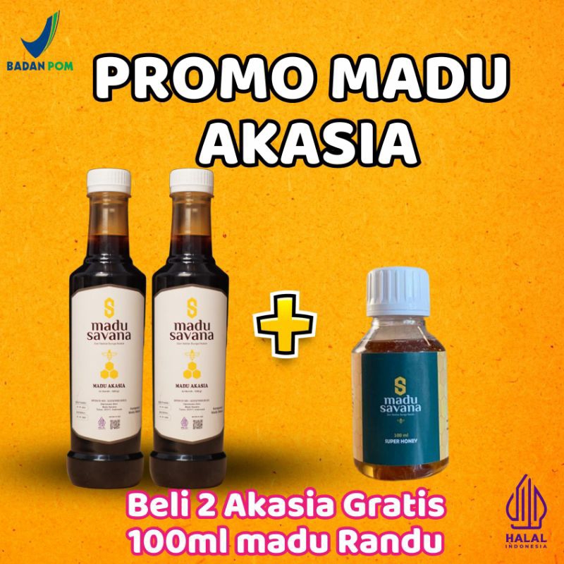 

MADU SAVANA AKASIA 2 BOTOL FREE MADU RANDU SUPER