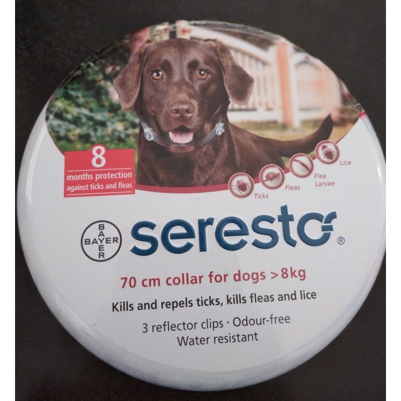 SERESTO COLLAR FOR LARGE DOG-KALUNG KUTU ANJING SERESTO-KALUNG ANTI KUTU DOGGY SERESTO-KALUNG ANTIKU