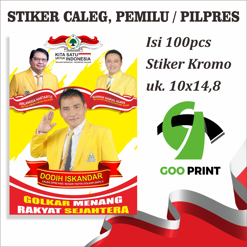 

Stiker Partai Kampanye Caleg Pemilu