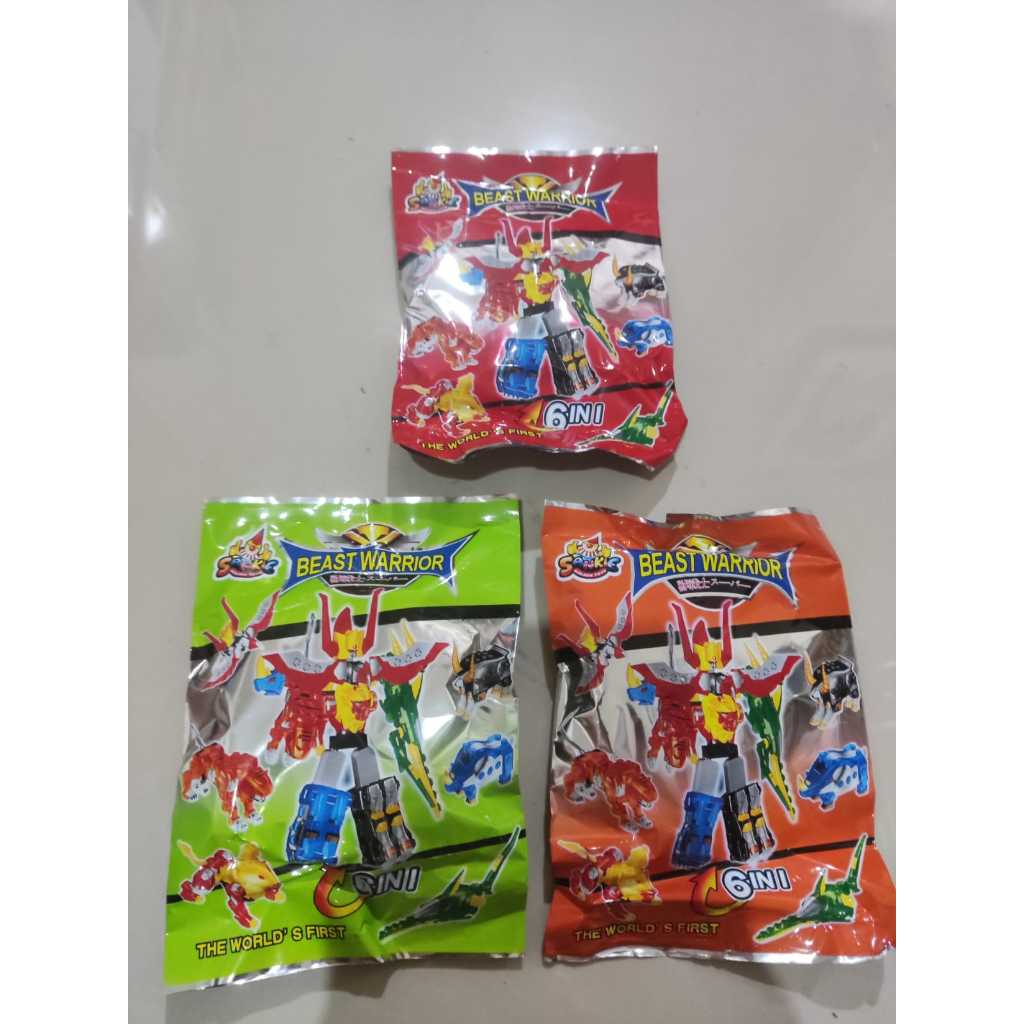 Mainan Anak Robot Rakit Beast Warrior 6 in 1/ Robot Nexo Knights / Robot Beast God Fighter HA