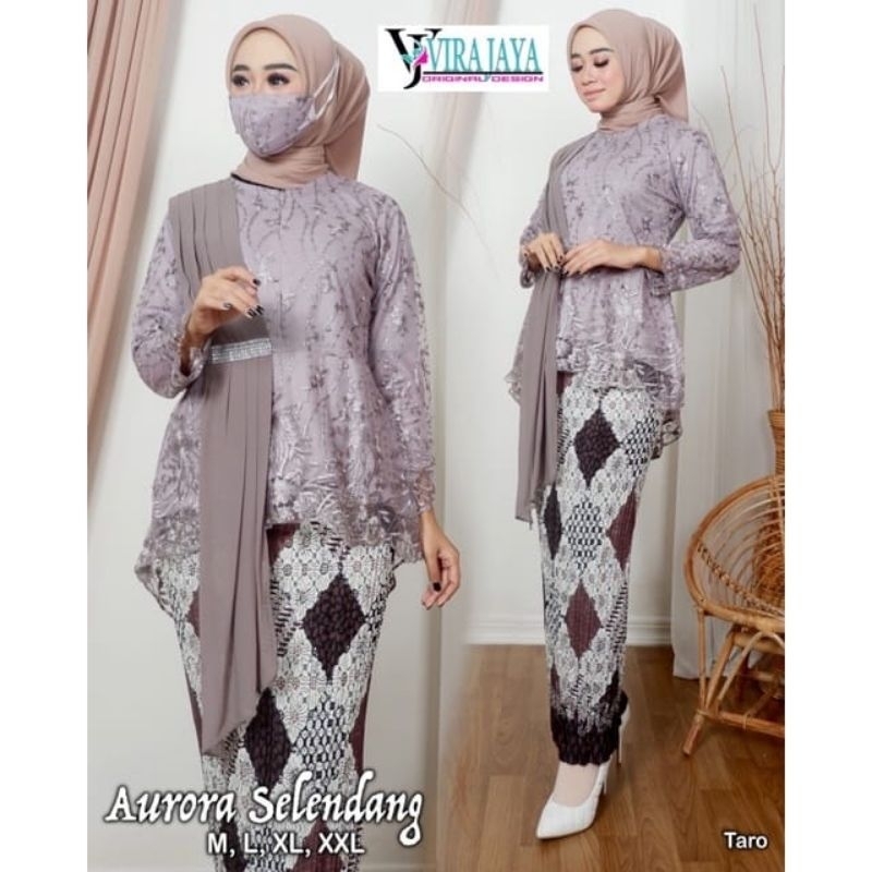 Set Kebaya Selendang Modern Kebaya Selendang Aurora Kebaya wisuda Kebaya Terbaru