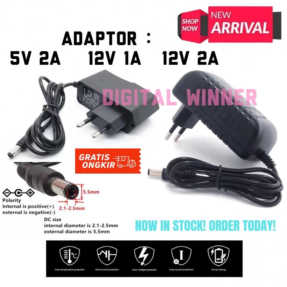 4.4 SALE Adaptor 12V 1A / Adaptor 12V 2A / Adaptor 5V 2A
